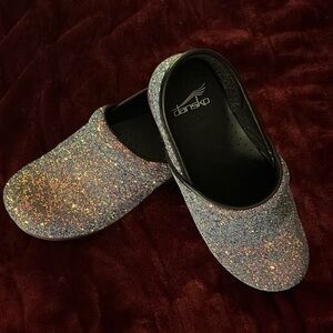 Dansko Silver Sparkle Slippers